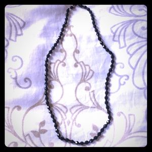 Vintage glass bead necklace 12in